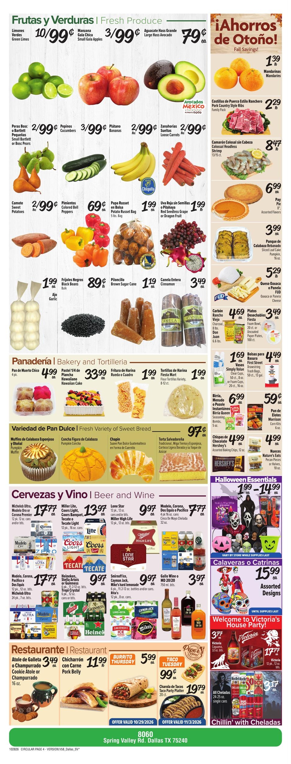Fiesta Mart (Richardson Area, TX) Weekly Ad October 28 - November 3, 2026