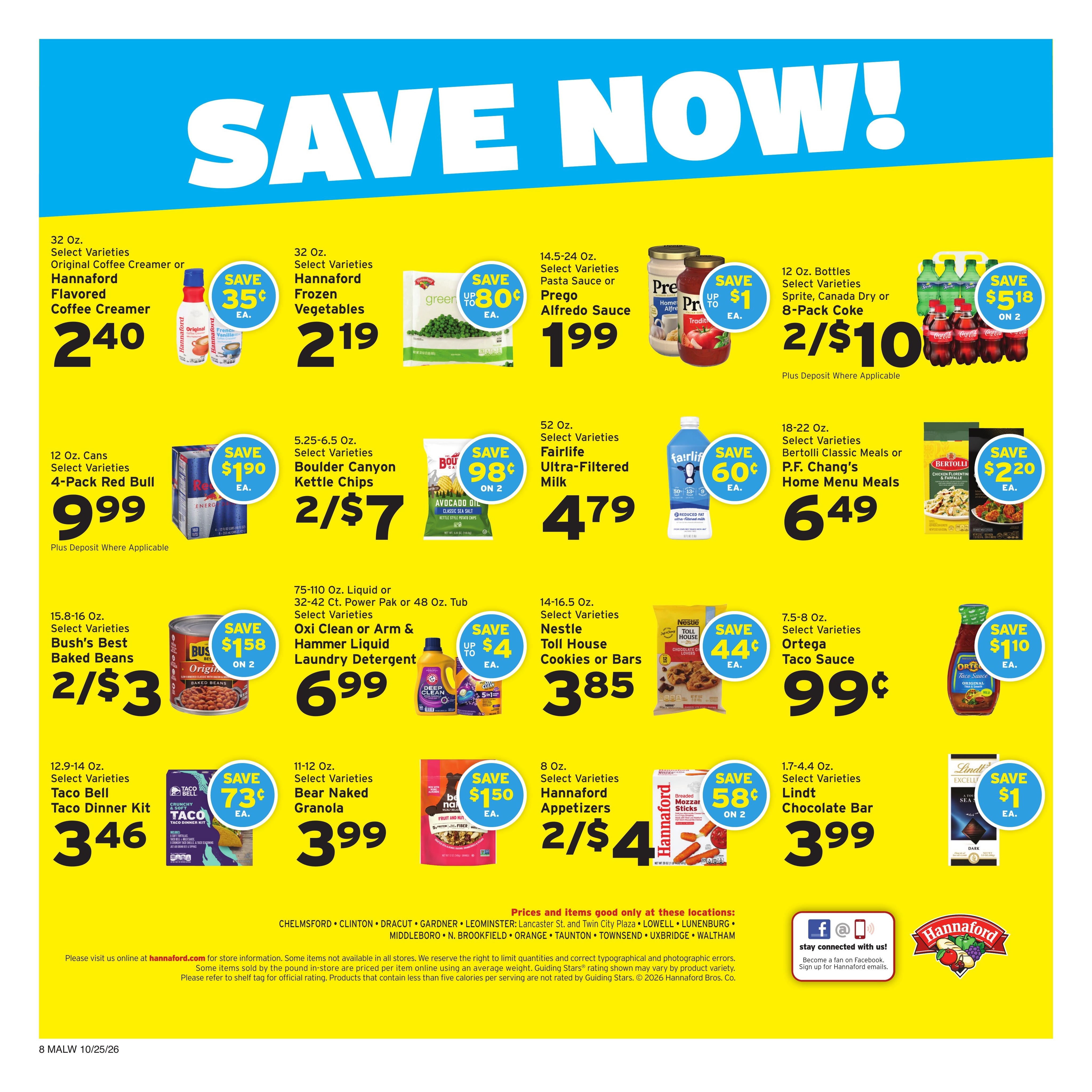 Hannaford (Athol Area, MA) Week 44 Flyer for Flipp Weekly Ad October 25 - 31, 2026