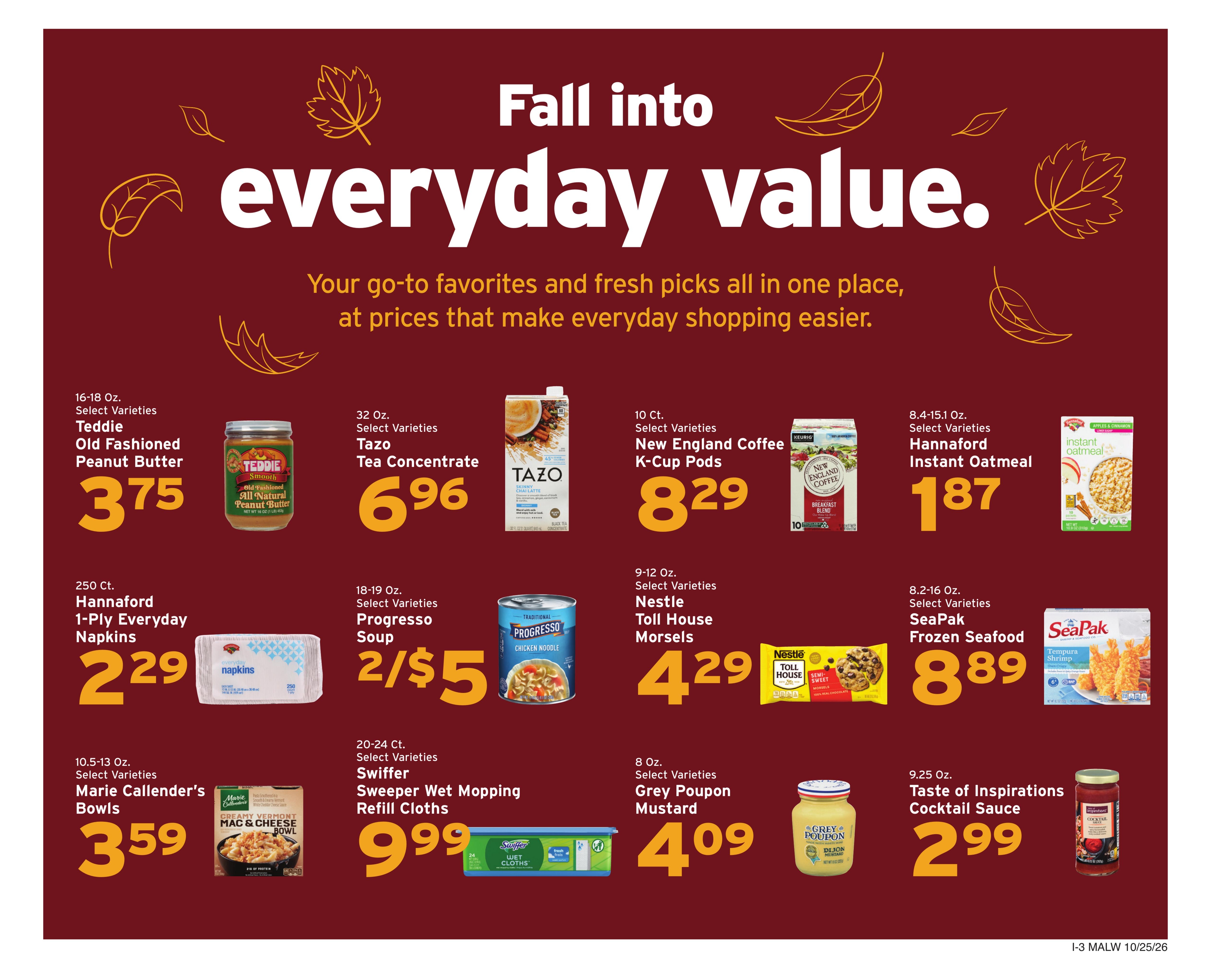 Hannaford (Athol Area, MA) Week 44 Flyer for Flipp Weekly Ad October 25 - 31, 2026