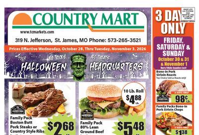 Town & Country Supermarket (Jadwin Area, MO) Weekly Ad October 28 - November 3, 2026