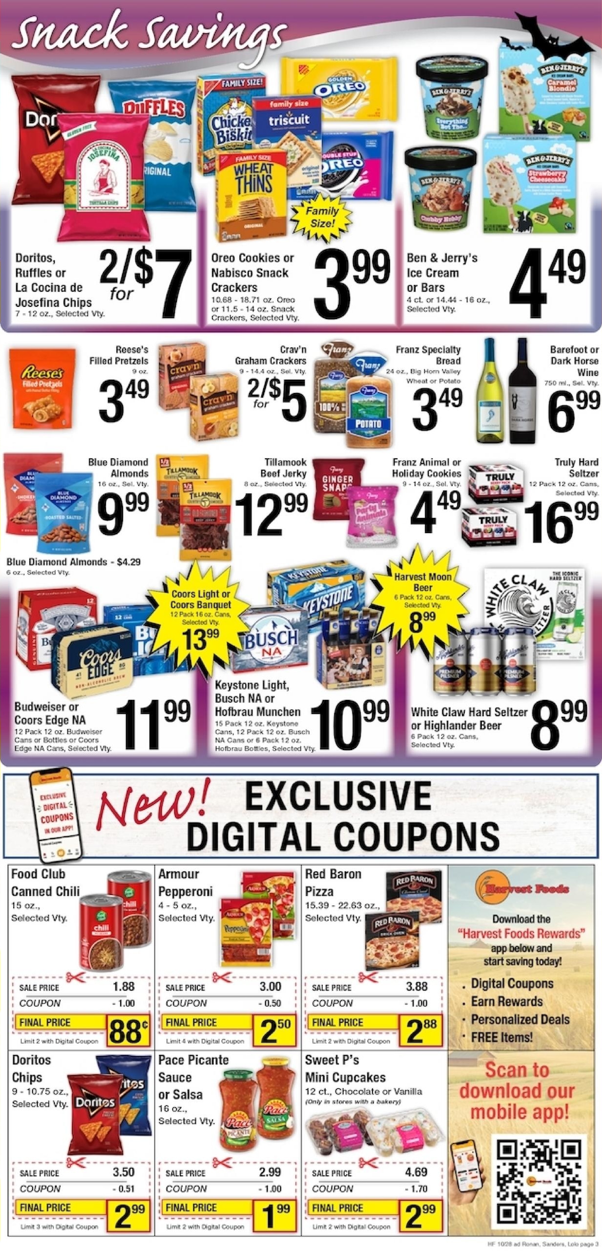 Harvest Foods (Grantsdale Area, MT) Weekly Ad October 28 - November 3, 2026