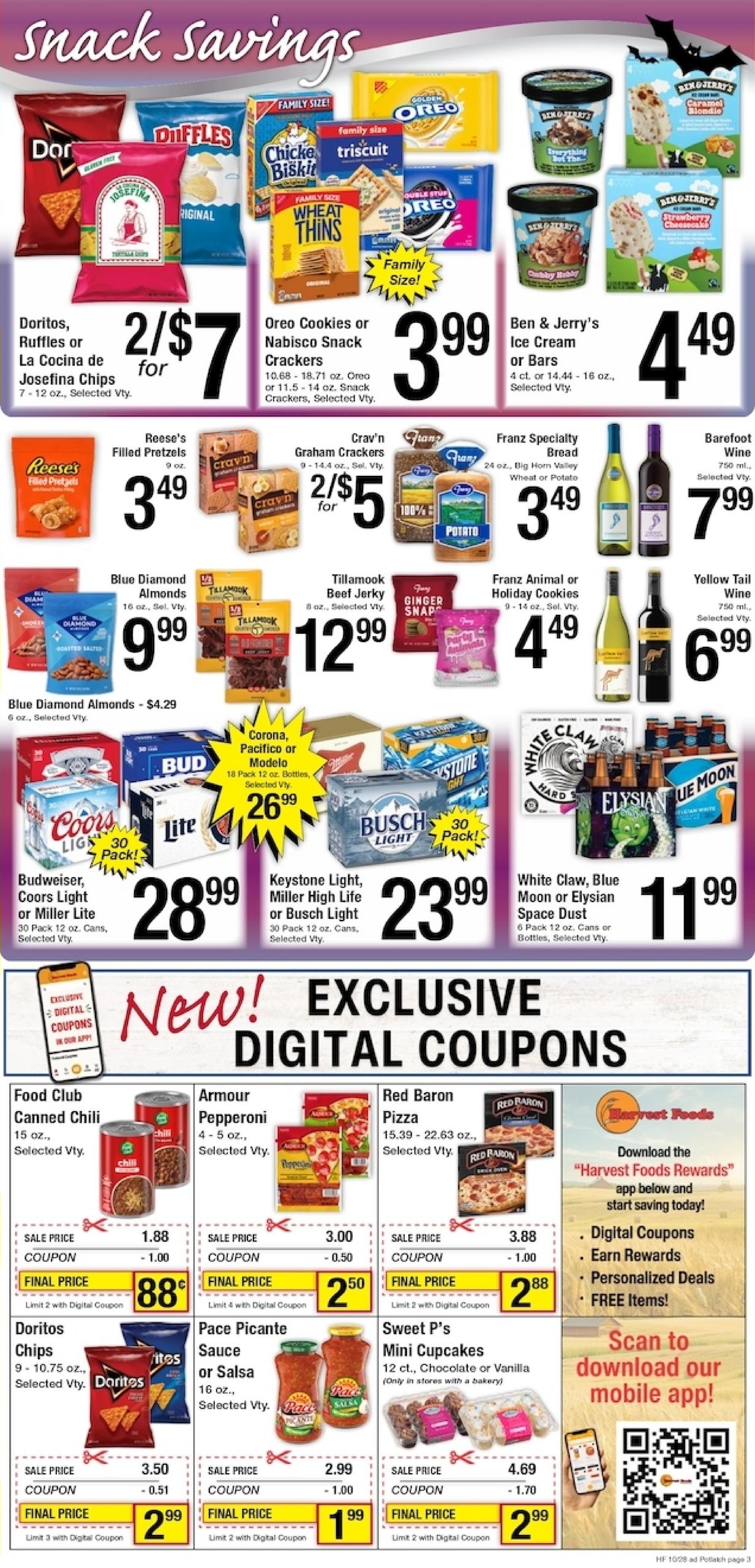 Harvest Foods (Moscow Area, ID) Weekly Ad October 28 - November 3, 2026