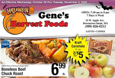 Harvest Foods (Okanogan Area, WA) Weekly Ad October 28 - November 3, 2026