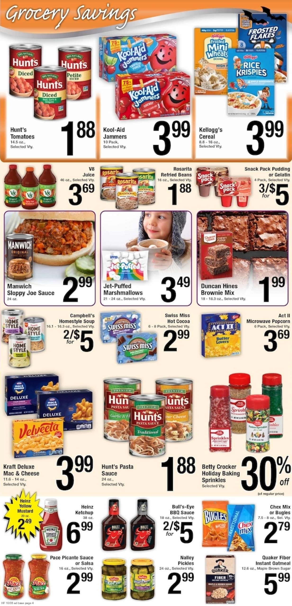 Harvest Foods (Ponderay Area, ID) Weekly Ad October 28 - November 3, 2026