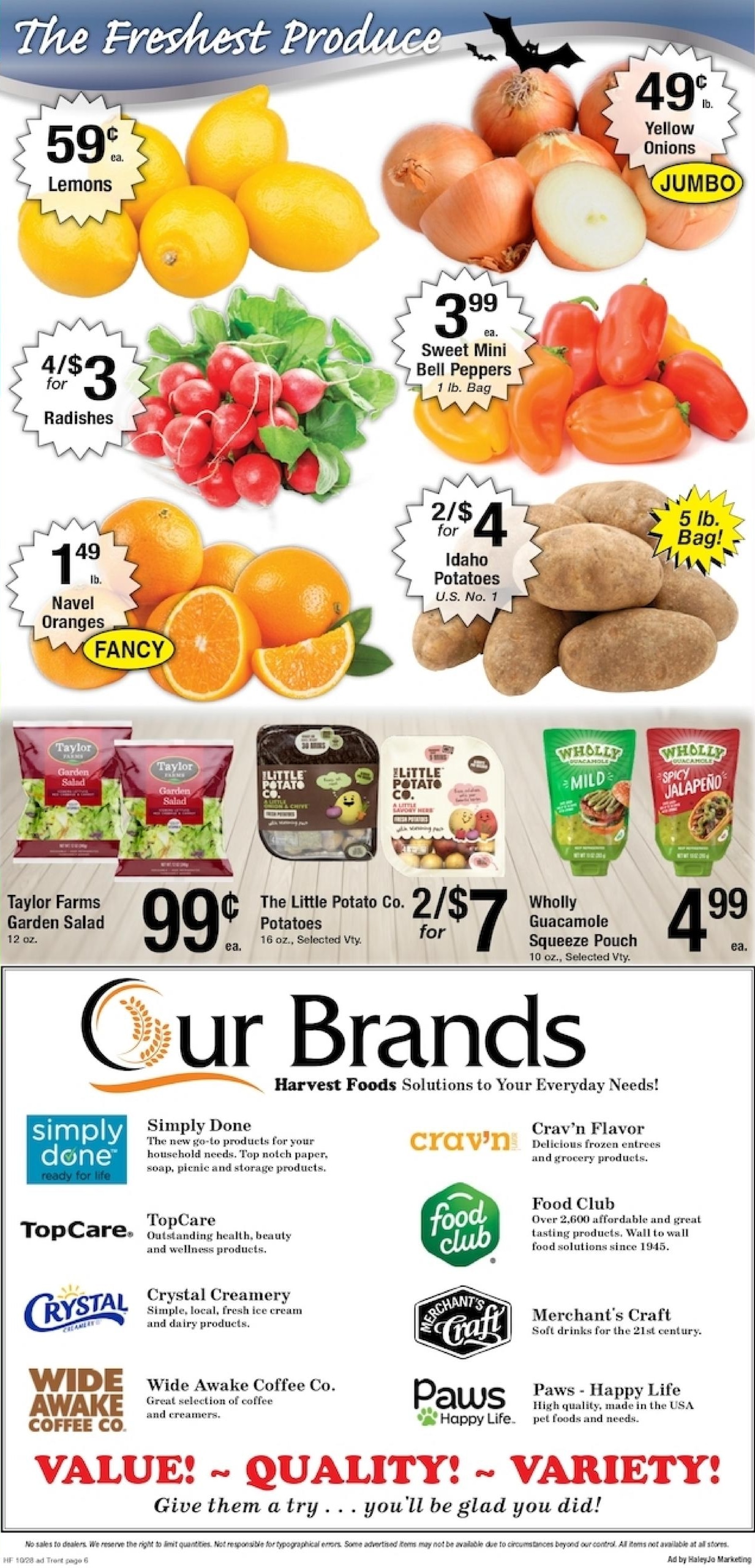 Harvest Foods (Spokane Valley Area, WA) Weekly Ad October 28 - November 3, 2026