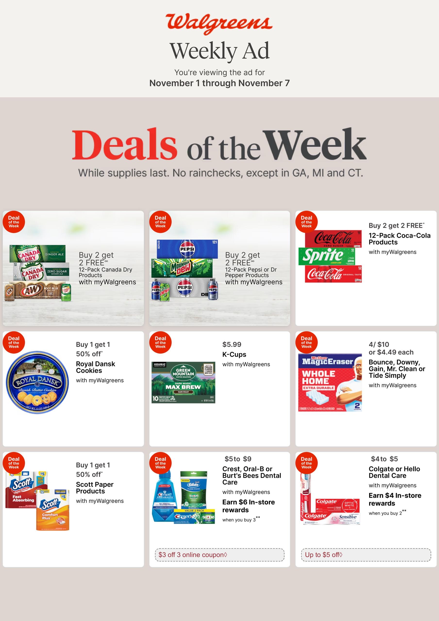 Walgreens (Chanute Area, KS) Weekly Ad November 1 - 7, 2026