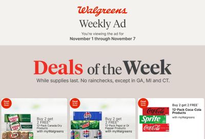 Walgreens (Freeburn Area, KY) Weekly Ad November 1 - 7, 2026