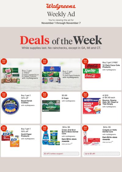 Walgreens (Lafayette Area, LA) Weekly Ad November 1 - 7, 2026