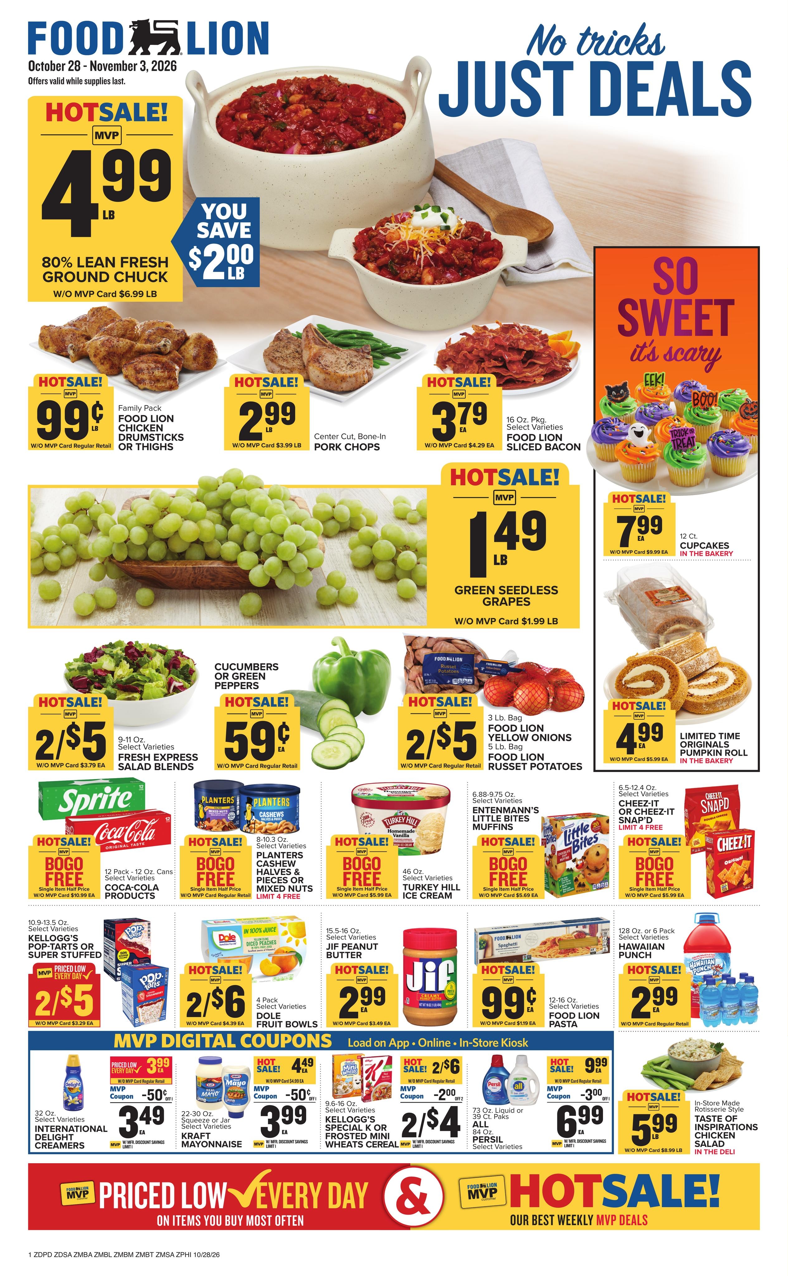 Food Lion (Salisbury Area, MD) Weekly Ad October 28 - November 3, 2026