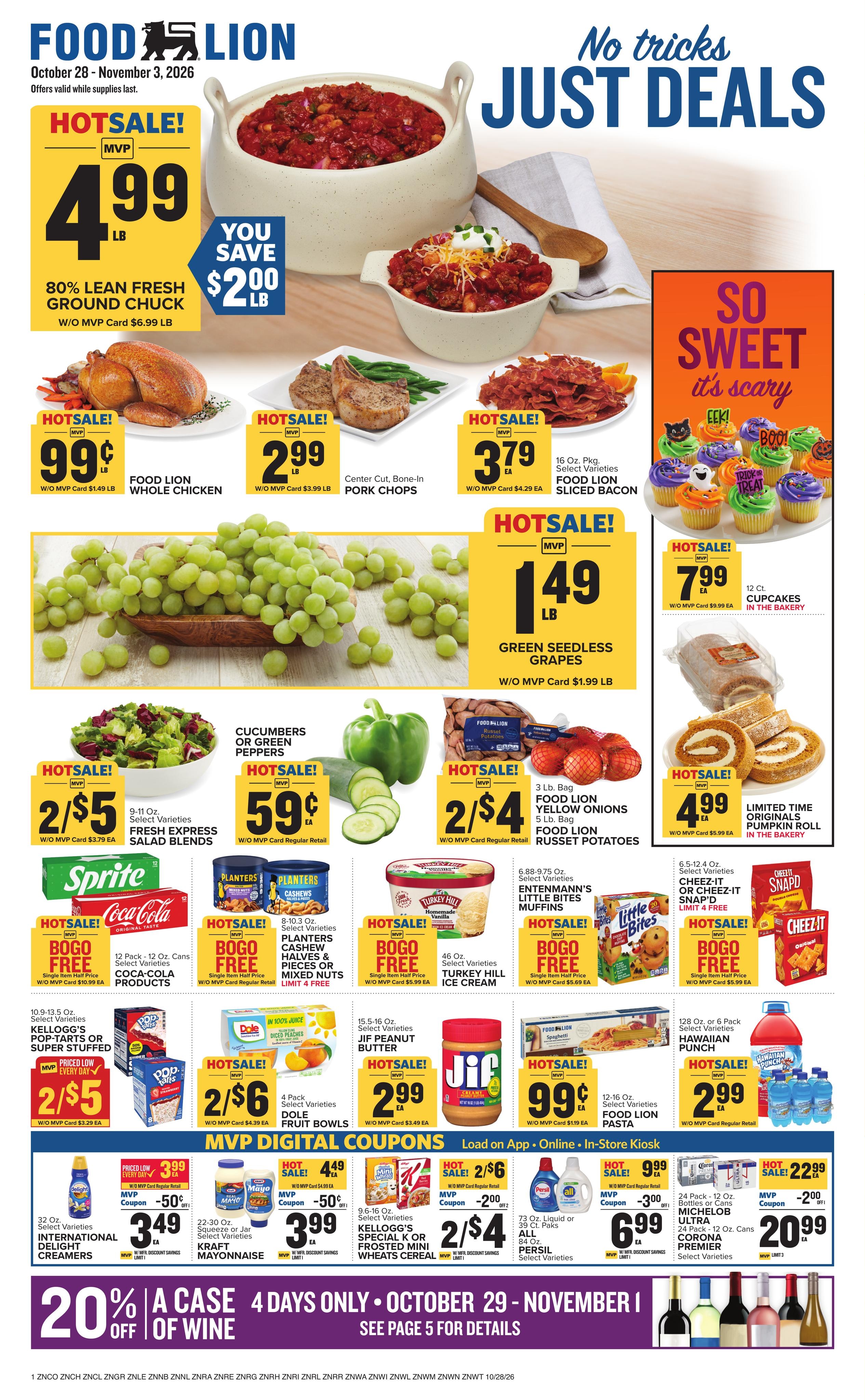 Food Lion (Salisbury Area, NC) Weekly Ad October 28 - November 3, 2026