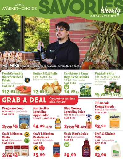 Market of Choice Upcoming Weekly Specials Weekly Ad October 30 - November 5, 2026