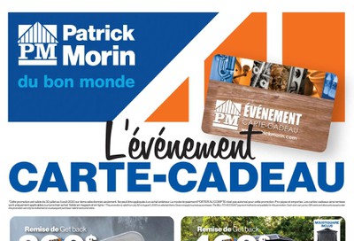 Patrick Morin Flyer July 30 to August 5