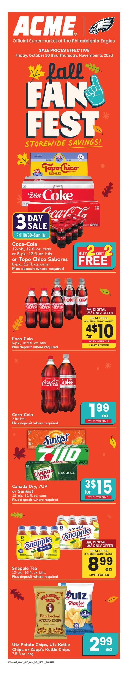 Acme Markets Weekly Ad October 30 - November 5, 2026