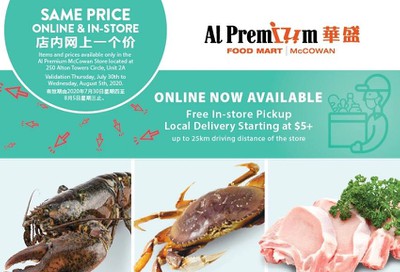 Al Premium Food Mart (McCowan) Flyer July 30 to August 5