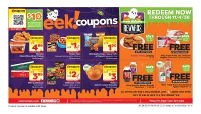 Weis Markets (New York Area, NY) Weekly Ad October 29 - November 4, 2026