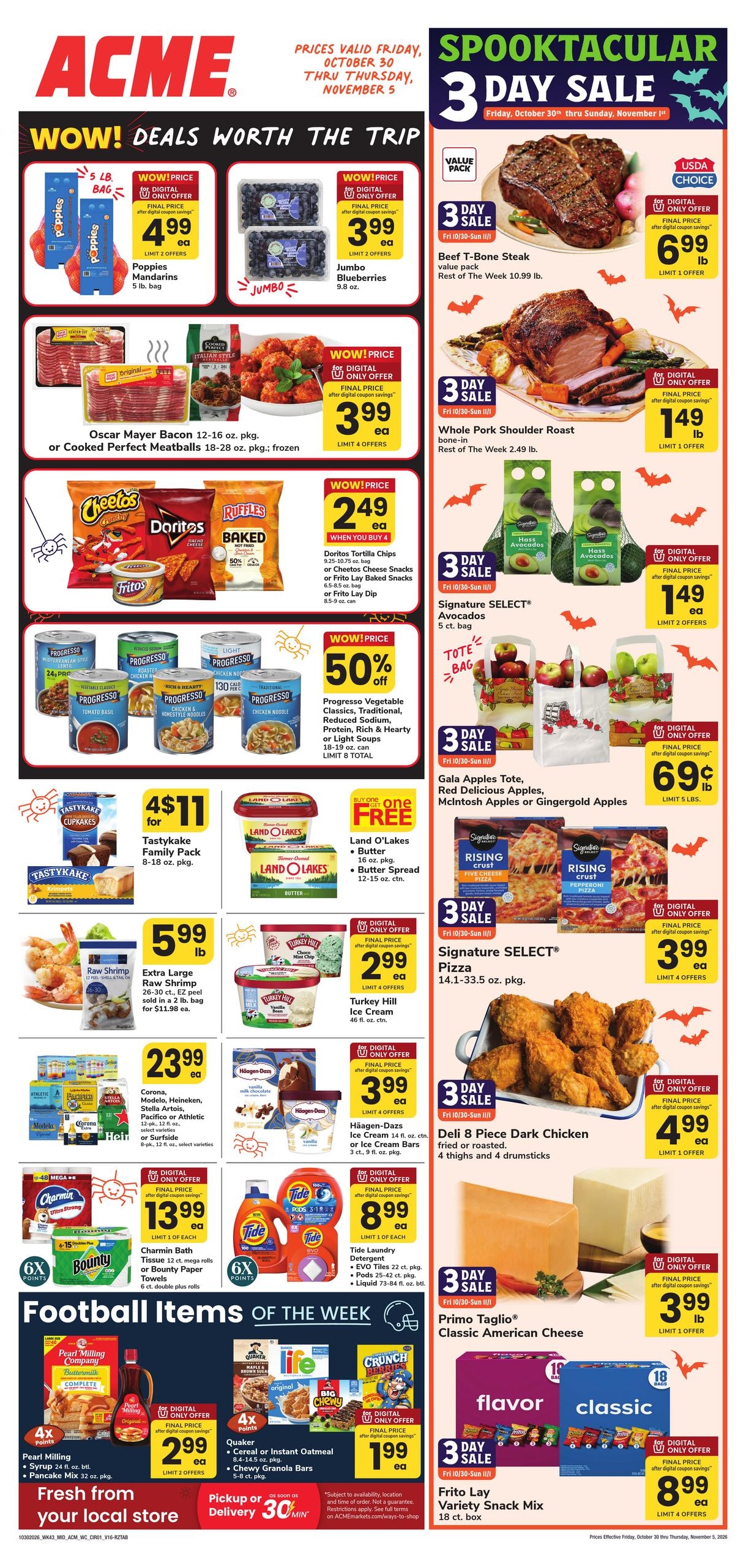 Acme Markets (Jersey City Area, NJ) Weekly Ad October 30 - November 5, 2026