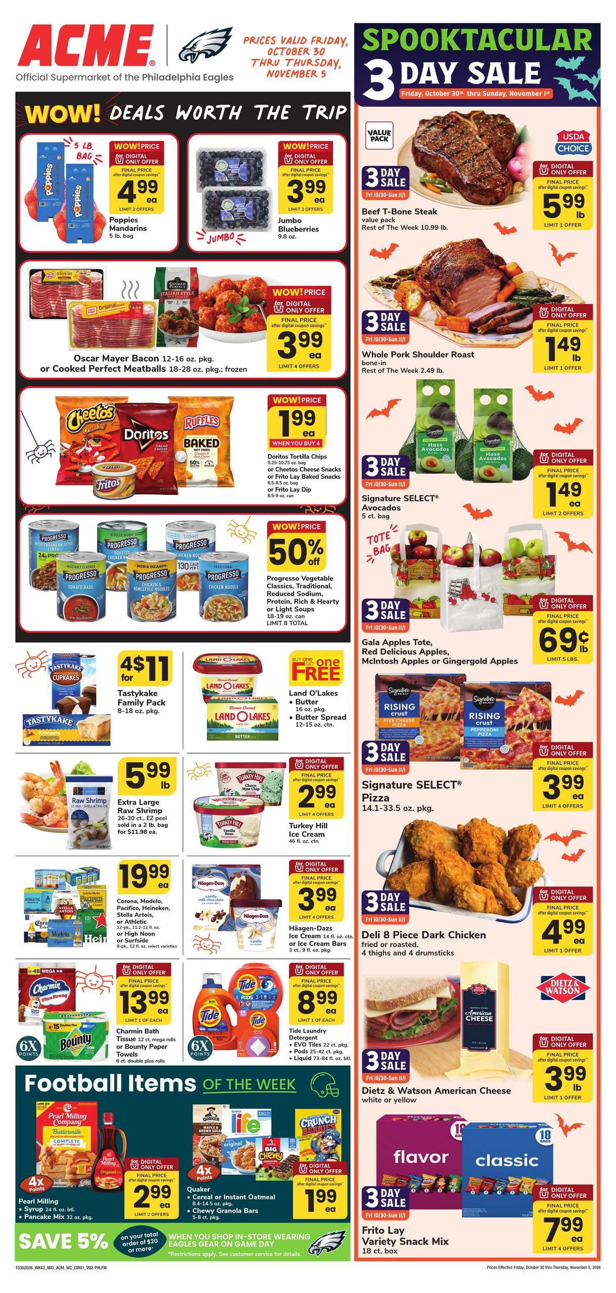 Acme Markets (Philadelphia Area, PA) Weekly Ad October 30 - November 5, 2026
