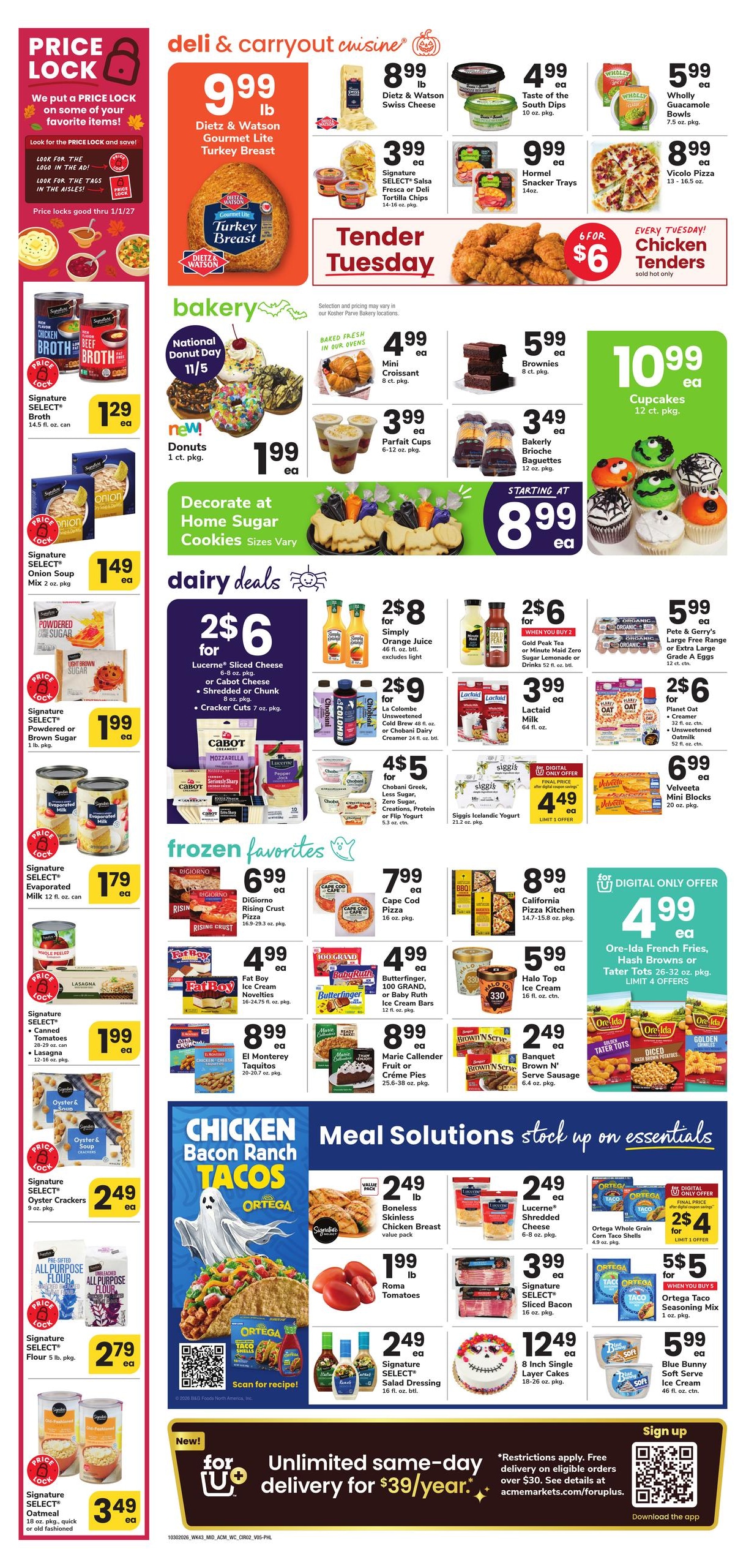 Acme Markets (Philadelphia Area, PA) Weekly Ad October 30 - November 5, 2026