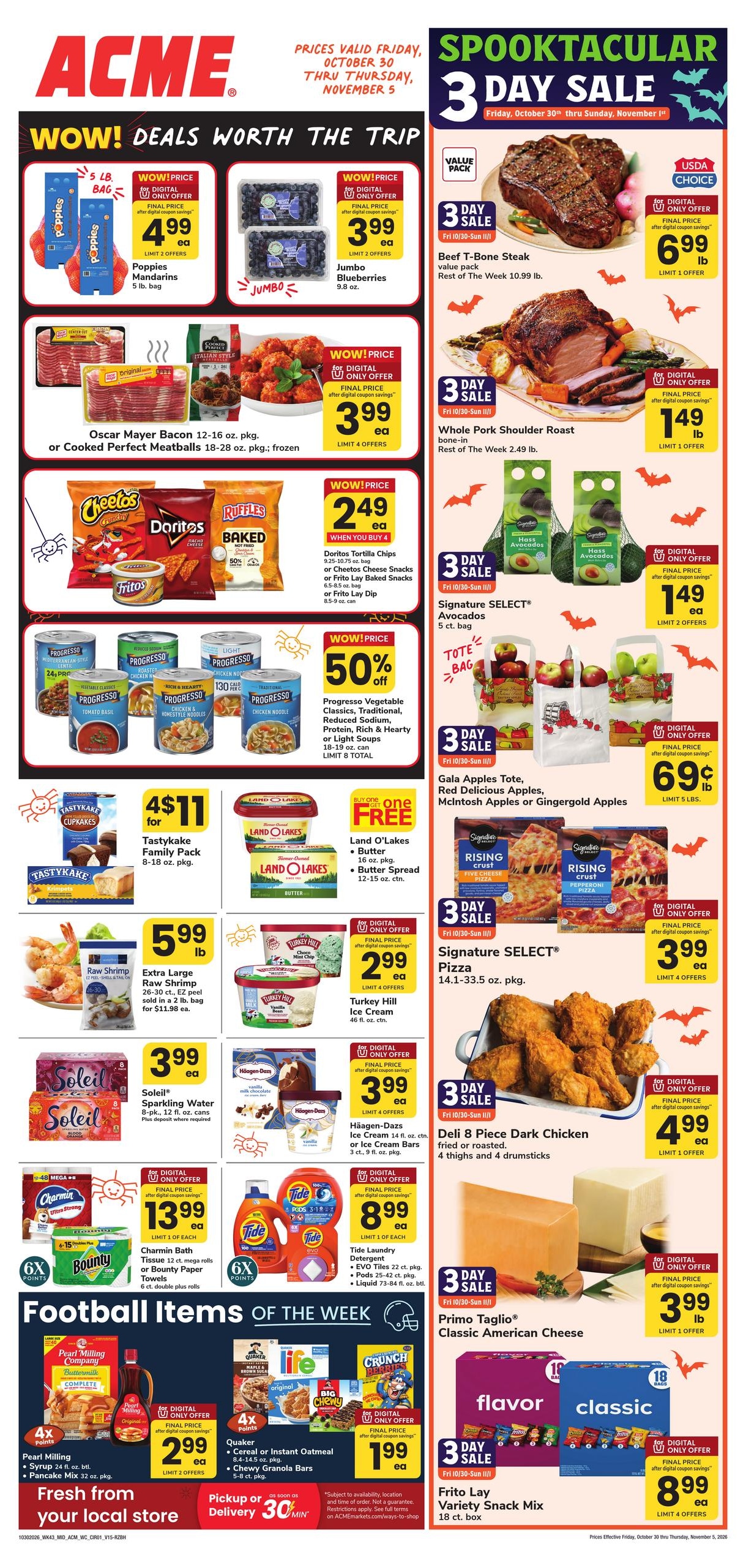 Acme Markets (Edison Area, NJ) Weekly Ad October 30 - November 5, 2026