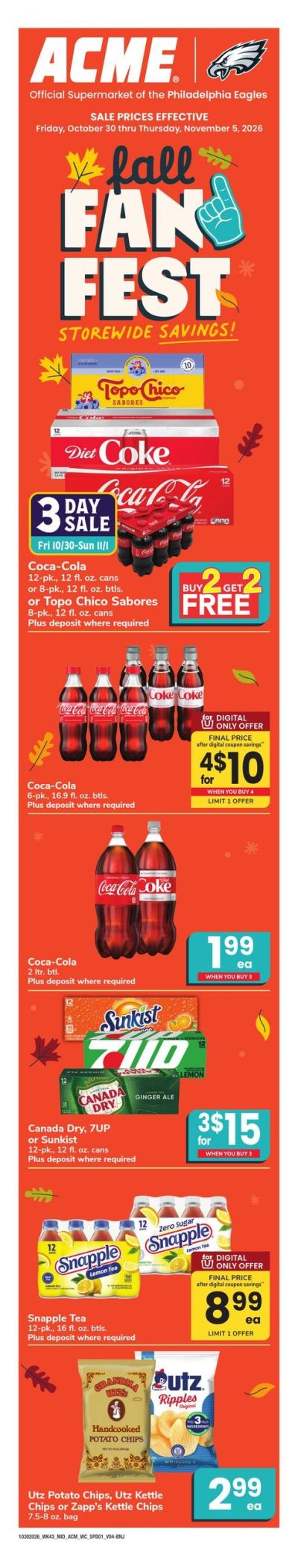 Acme Markets (Haddonfield Area, NJ) Weekly Ad October 30 - November 5, 2026