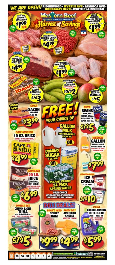 Western Beef (New York) Weekly Ad October 29 - November 4, 2026