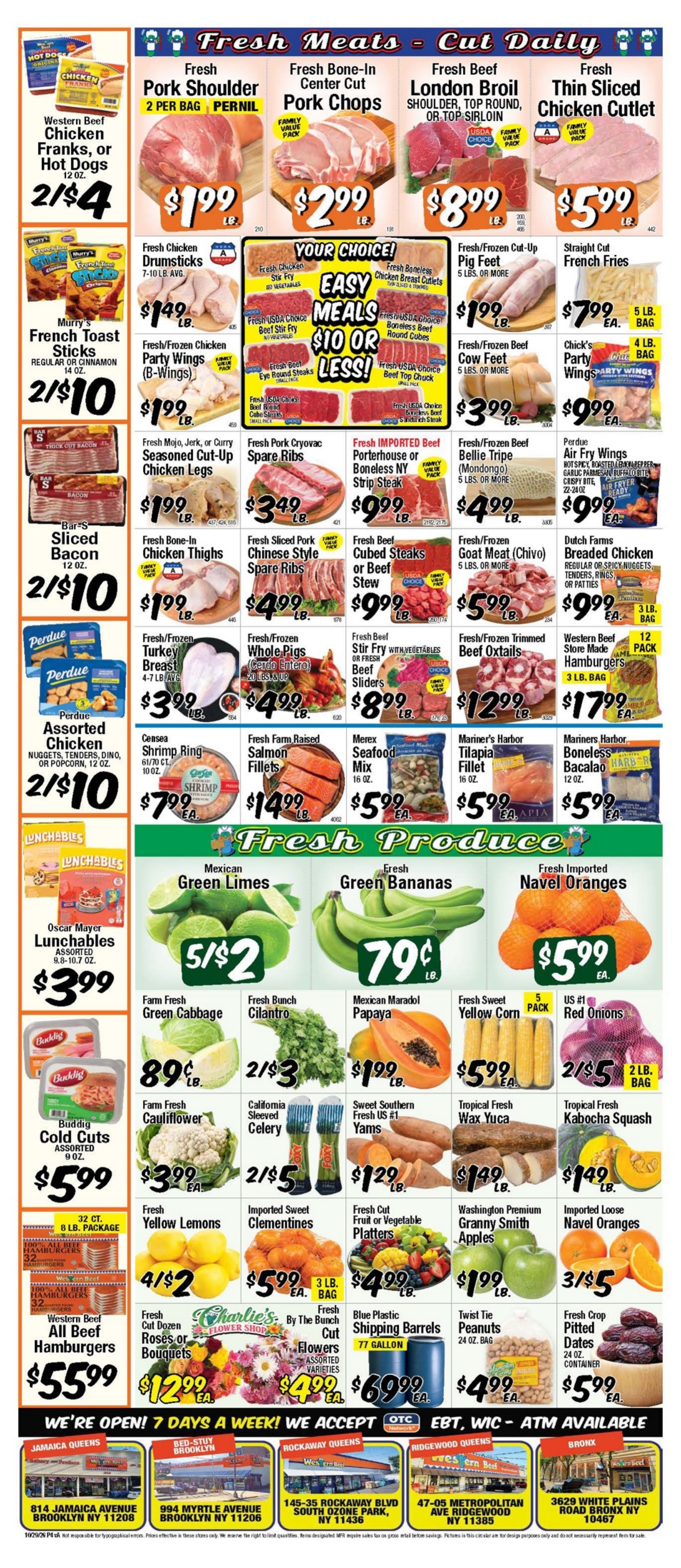 Western Beef (New York) Weekly Ad October 29 - November 4, 2026