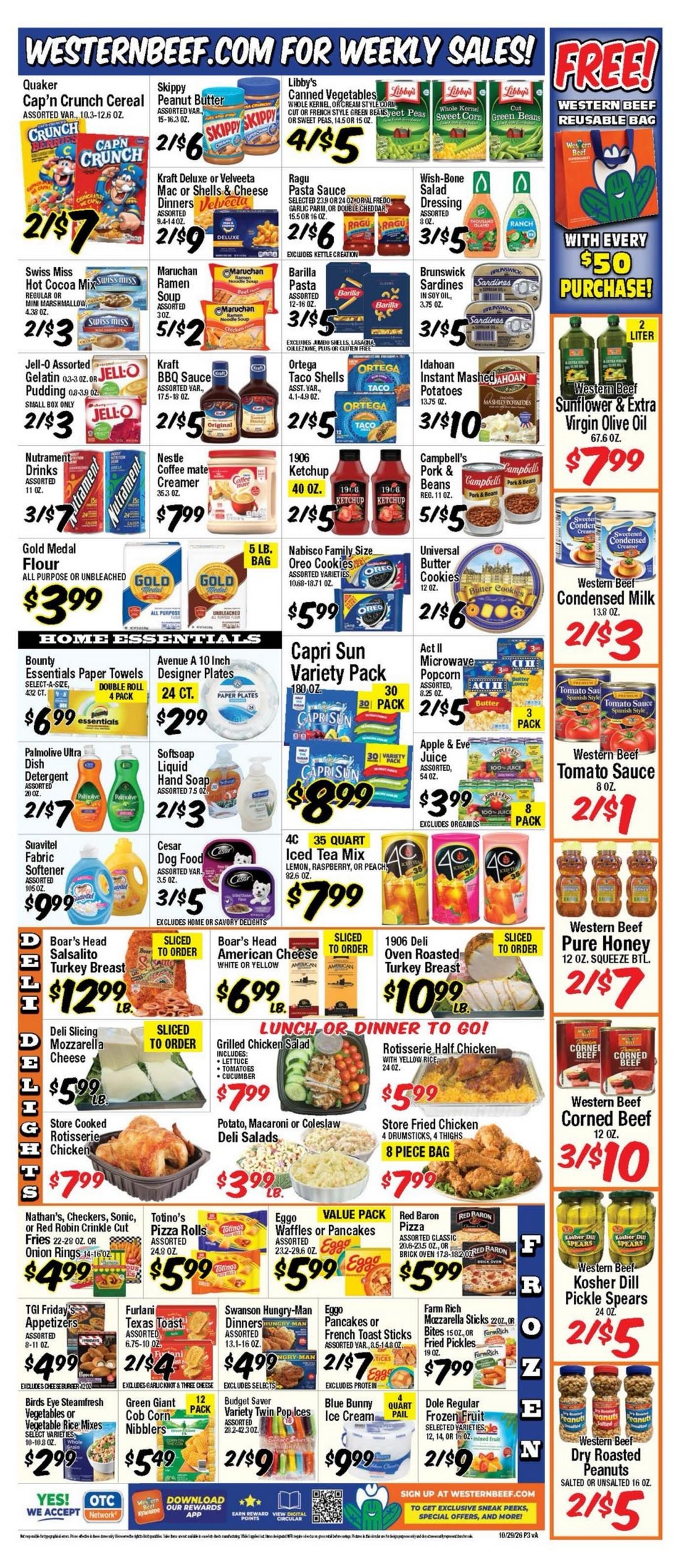 Western Beef Weekly Ad October 29 - November 4, 2026