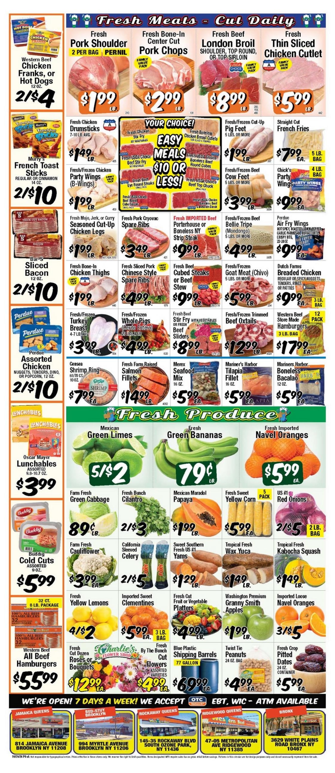 Western Beef Weekly Ad October 29 - November 4, 2026