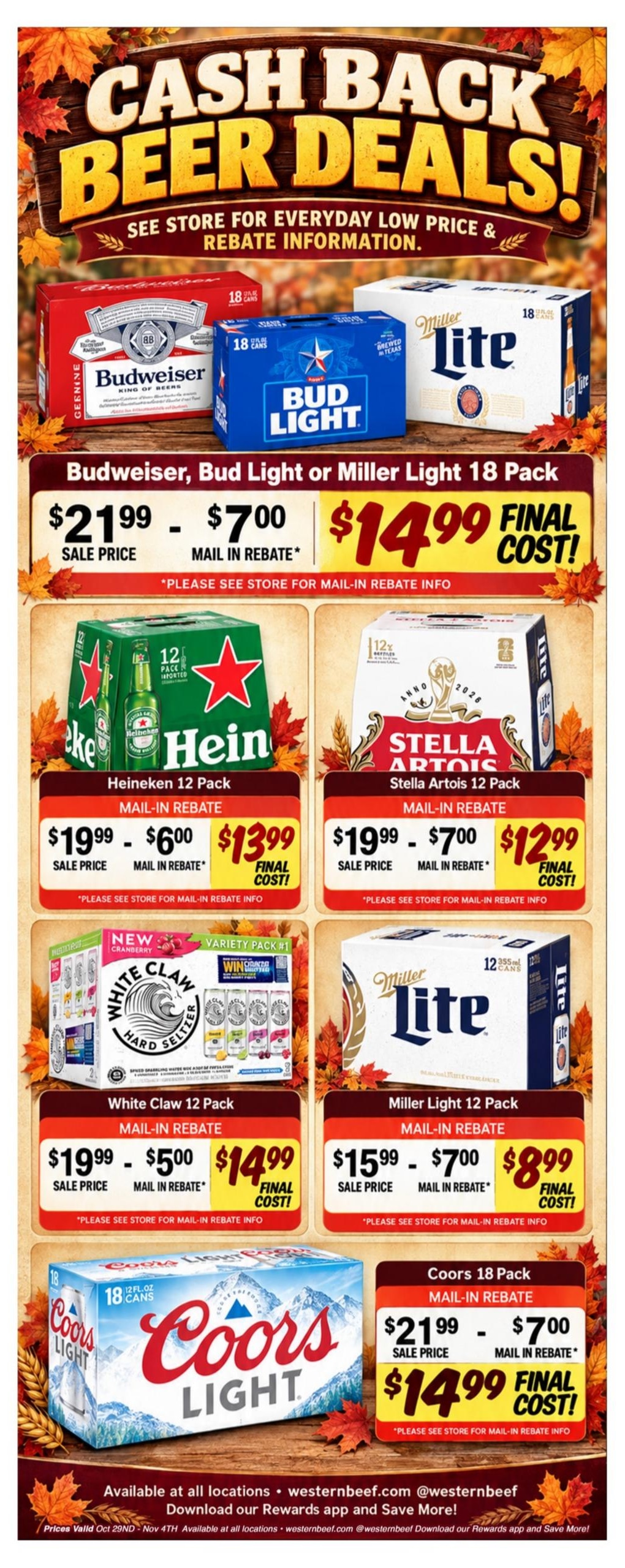 Western Beef Weekly Ad October 29 - November 4, 2026