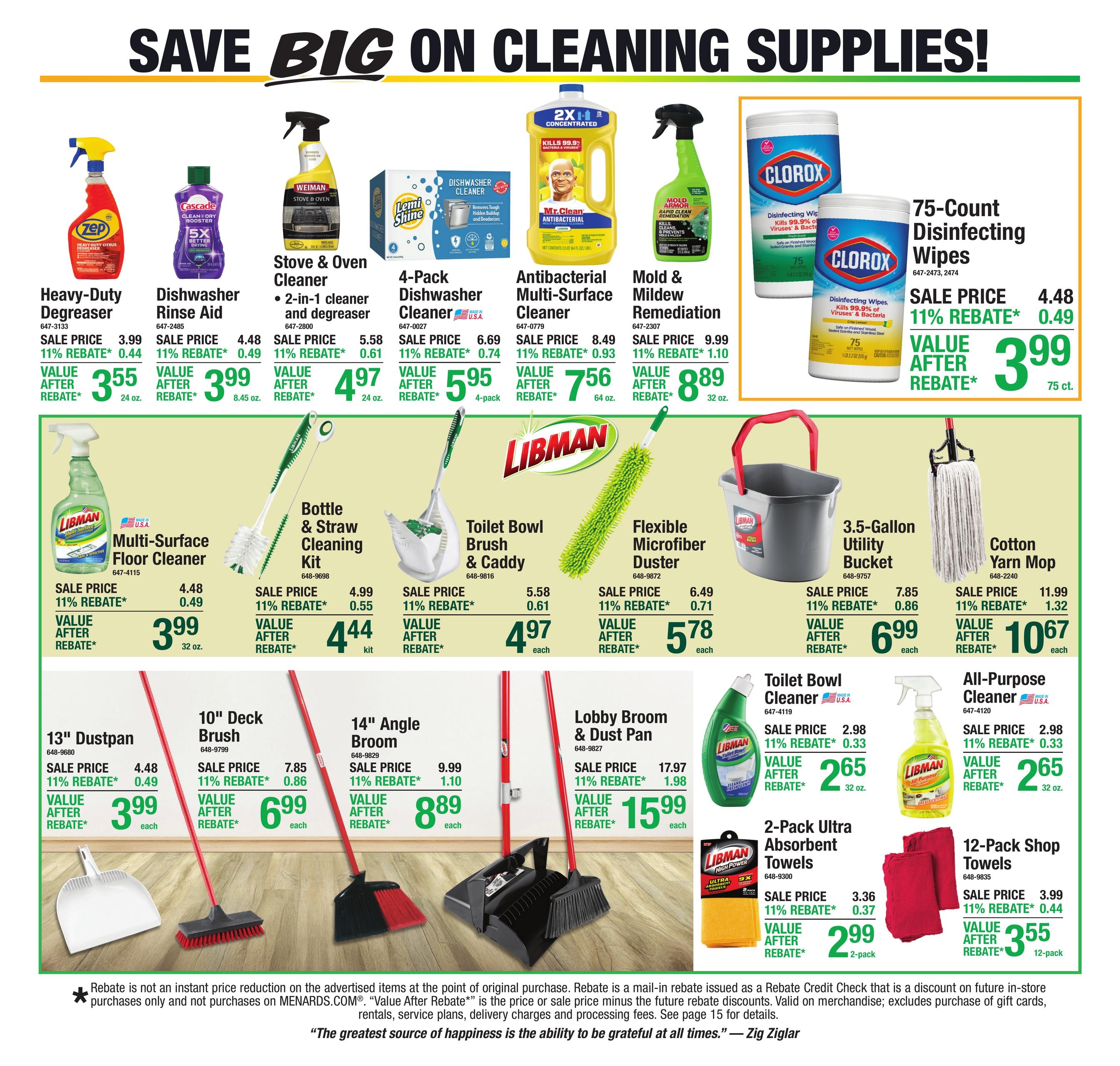 Menards (Atlanta-Traverse City Area, MI) 11% Rebate Sale Weekly Ad October 29 - November 8, 2026