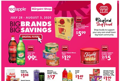 The Bargain Shop and Red Apple Stores Flyer July 28 to August 3