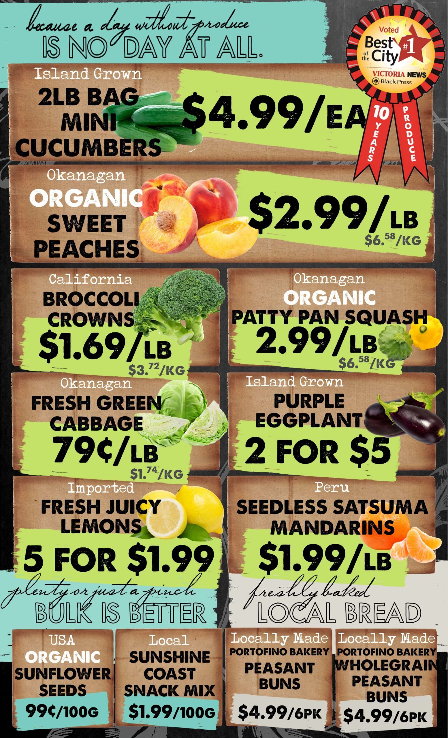 The Root Cellar Flyer July 30 to August 5