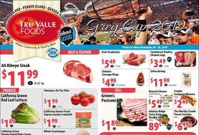 Tru Value Foods Flyer November 20 to 26