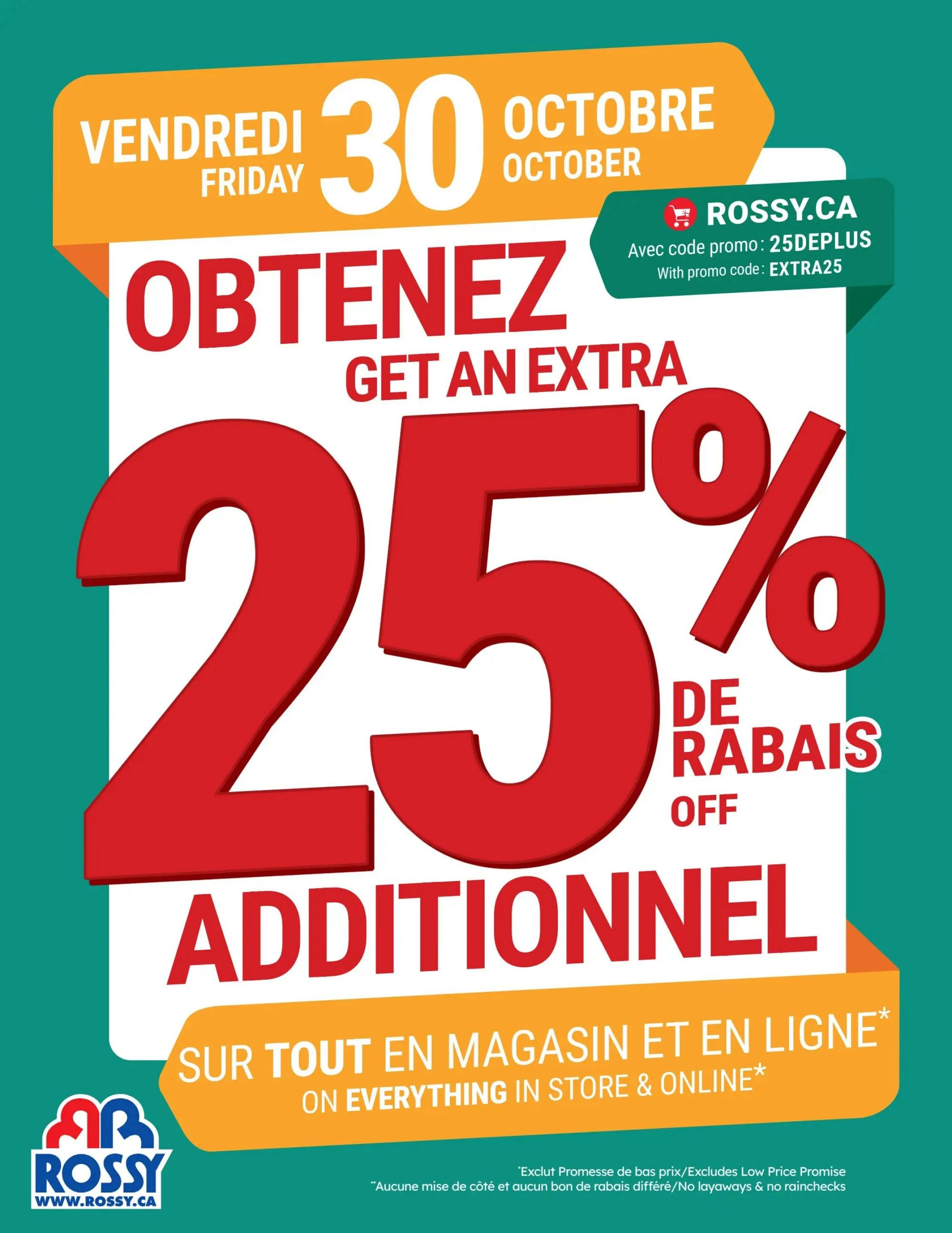 Rossy Flyer October 29 to November 4