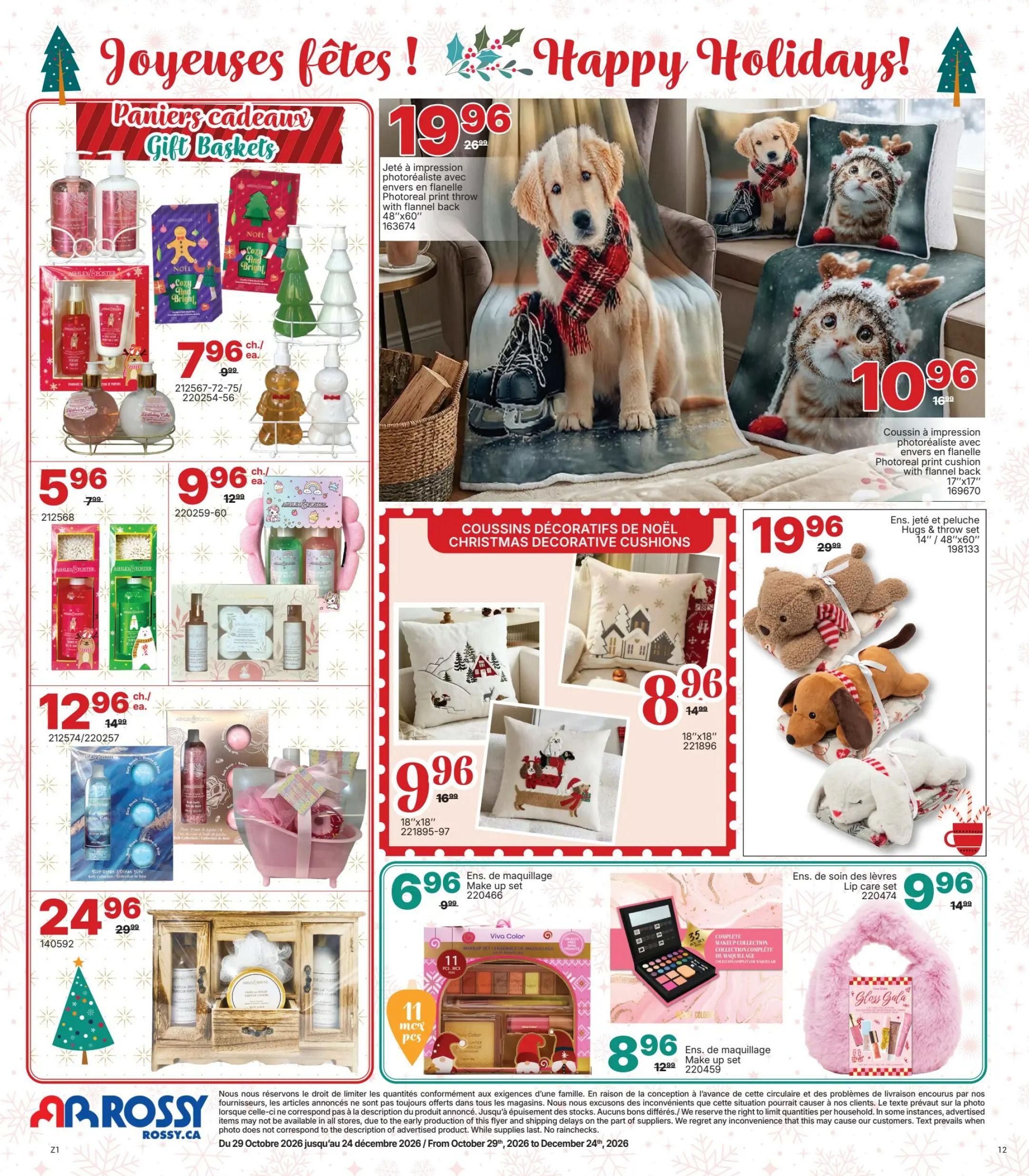 Rossy Christmas Catalogue October 29 to December 24