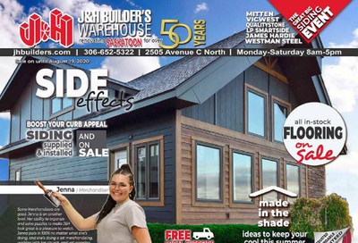 J&H Builder's Warehouse Flyer July 30 to August 19