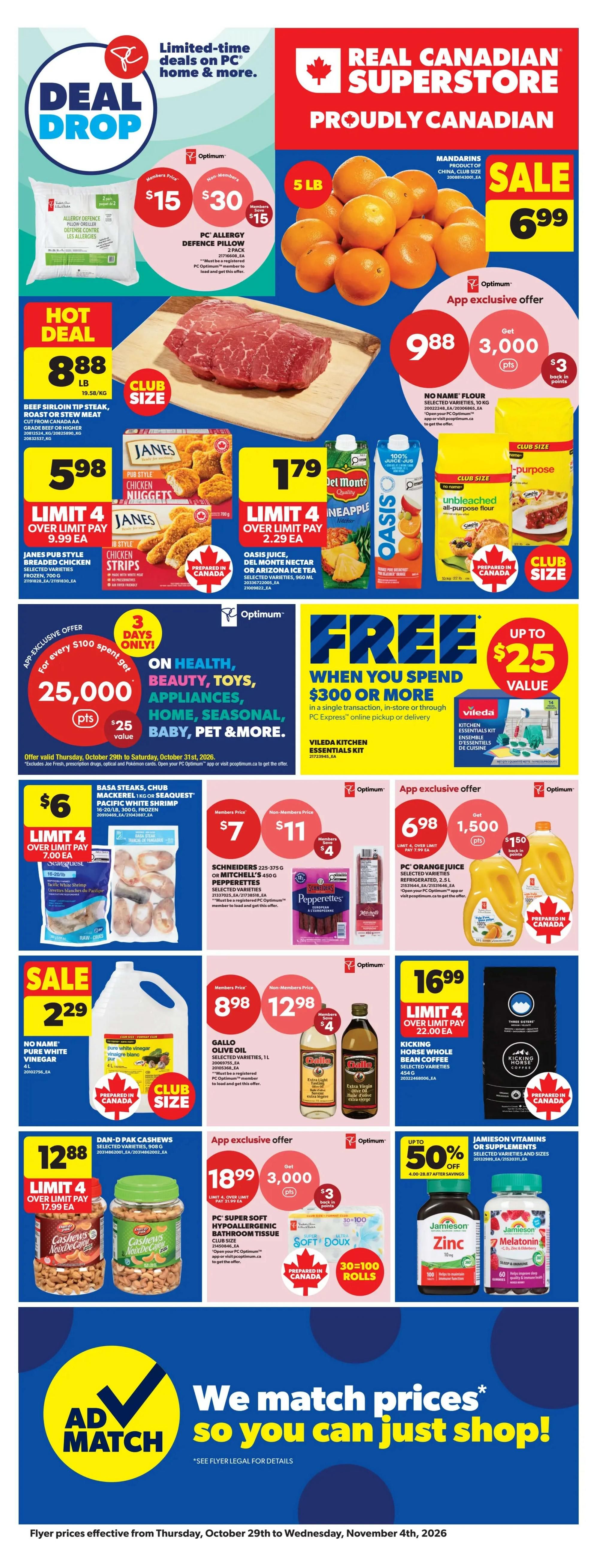 Real Canadian Superstore (West) Flyer October 29 to November 4