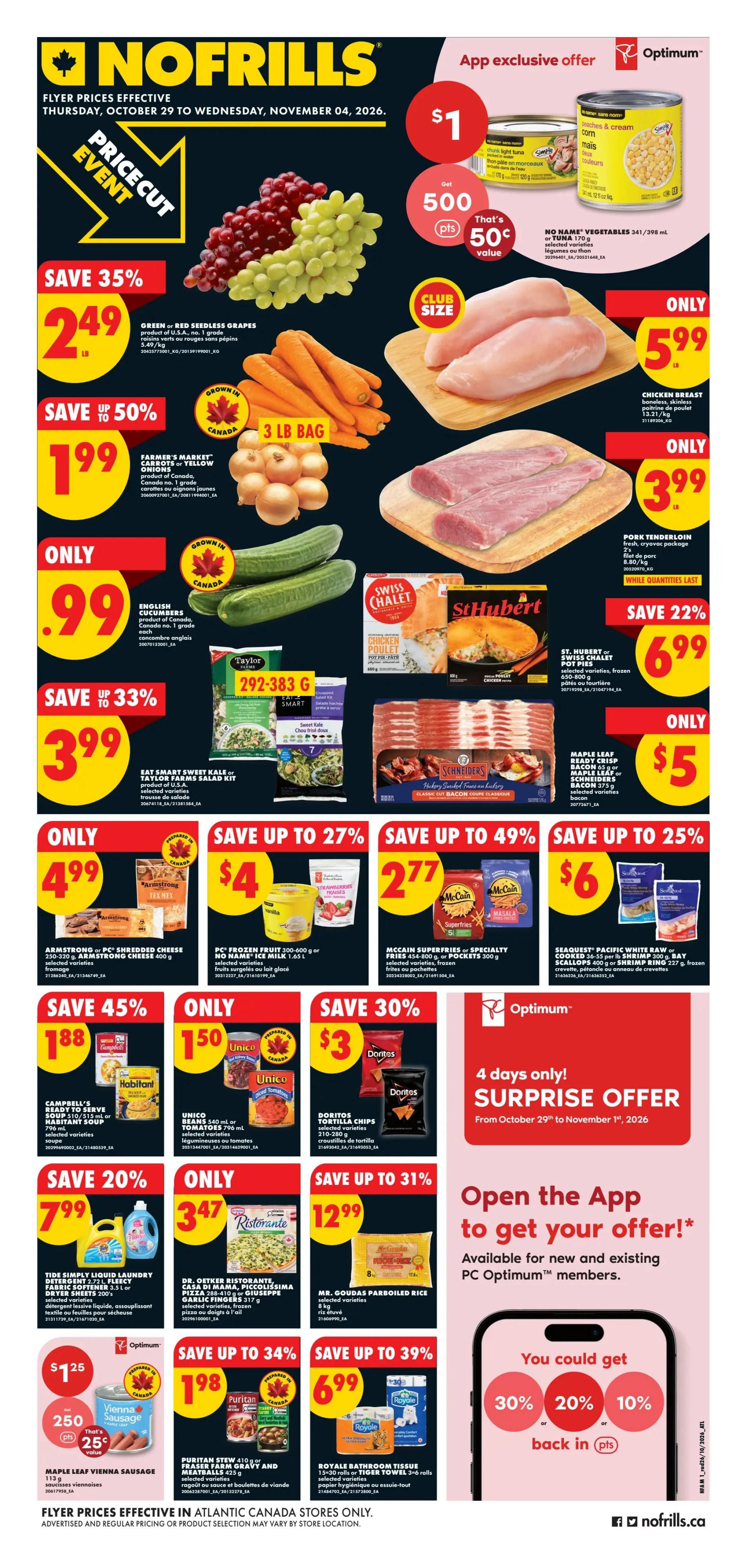 No Frills (Atlantic) Flyer October 29 to November 4