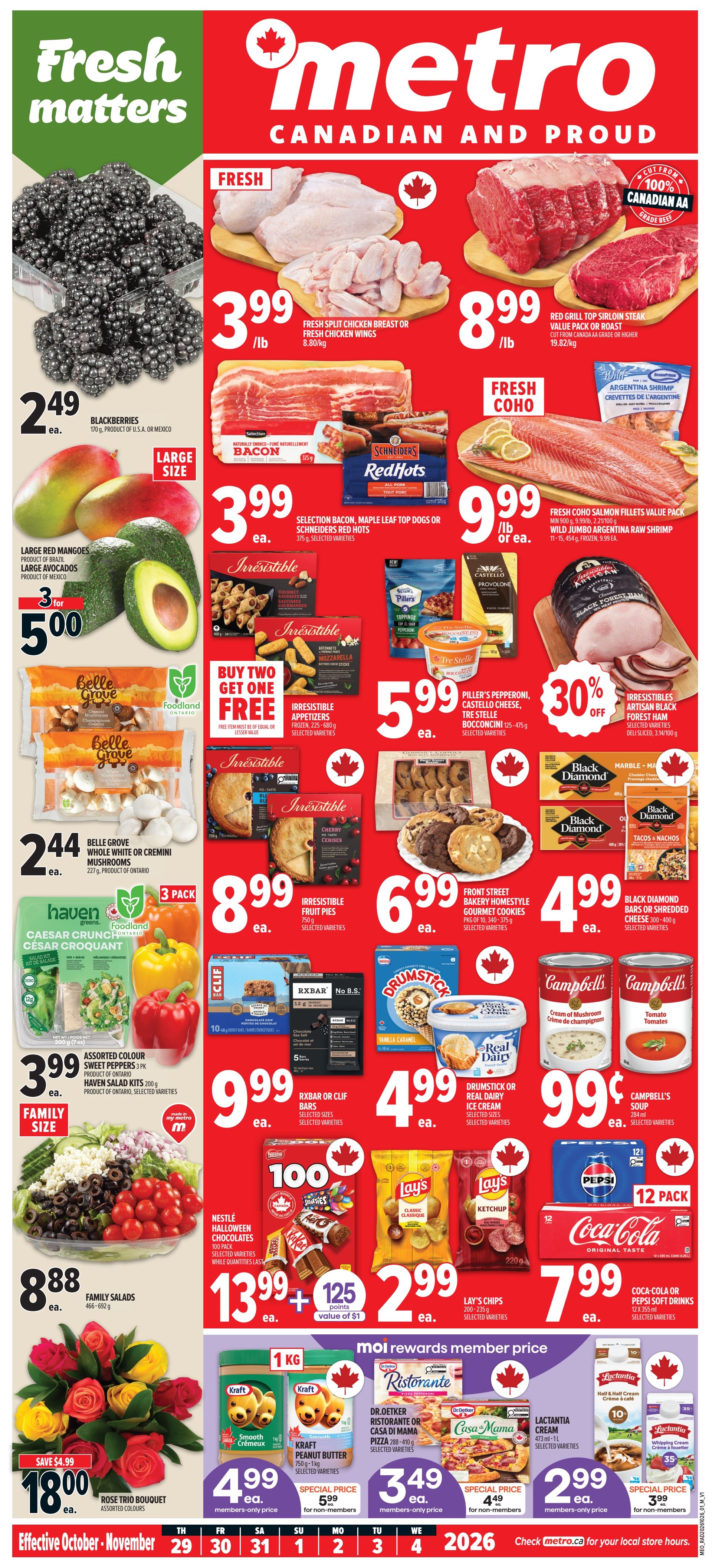 Metro (ON) Flyer October 29 to November 4