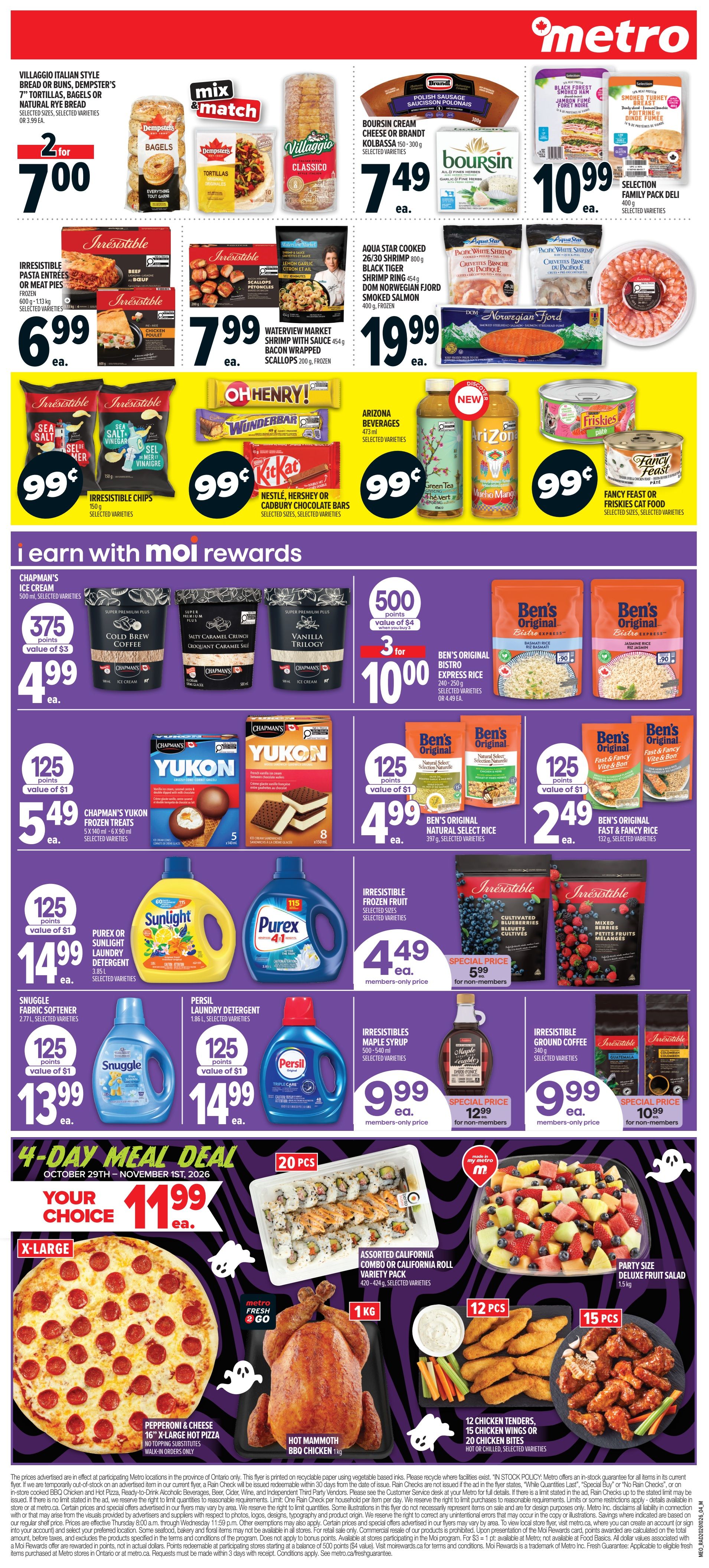 Metro (ON) Flyer October 29 to November 4
