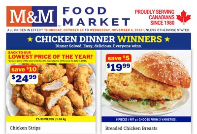 M&M Food Market (Atlantic, ON & West) Flyer October 29 to November 4