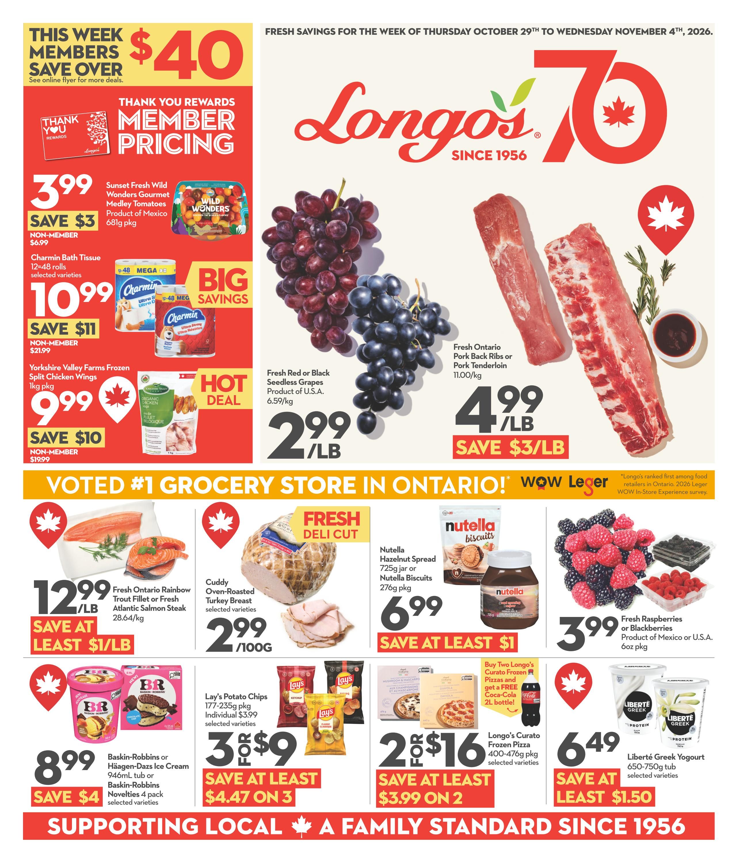 Longo's Flyer October 29 to November 4