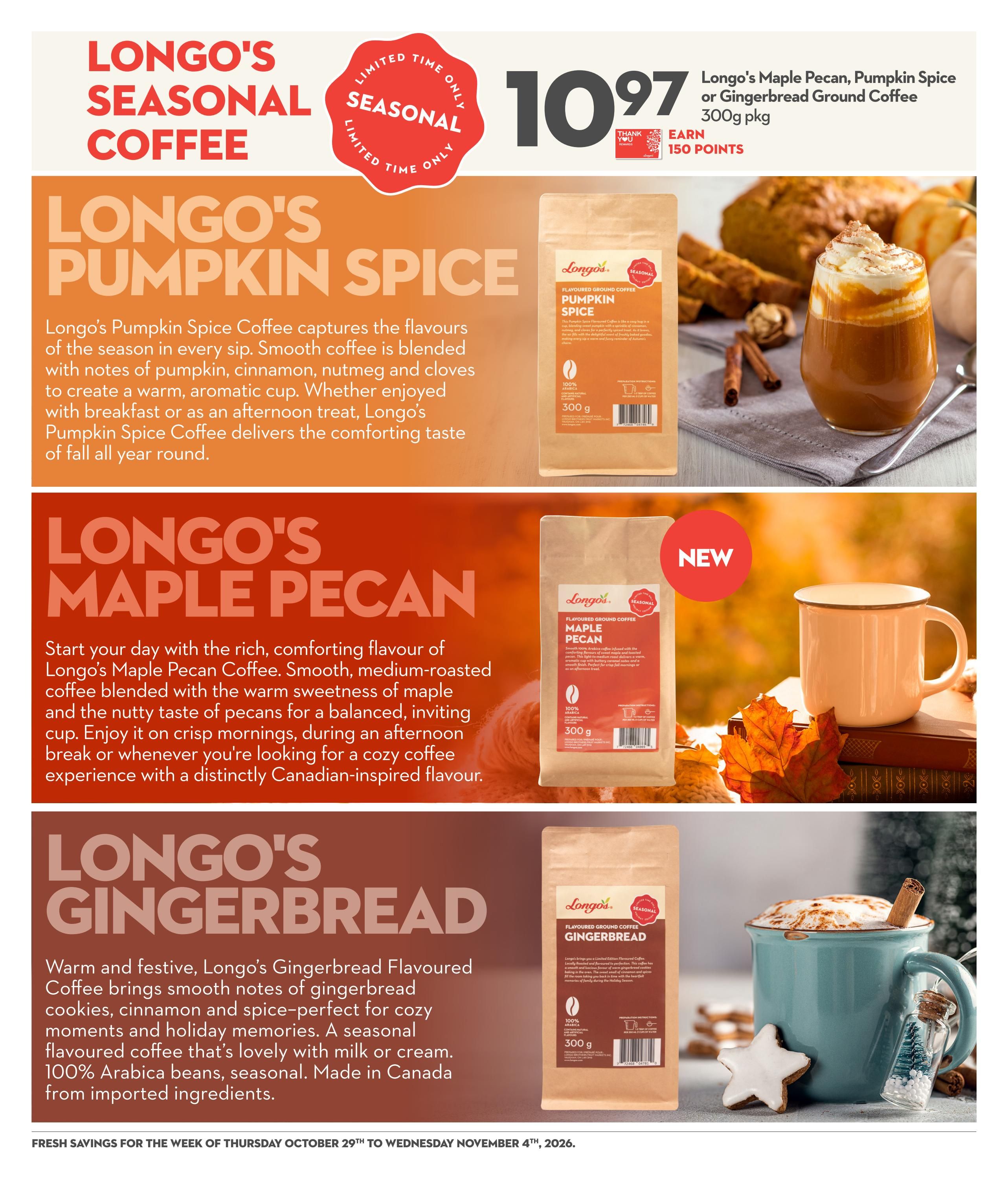 Longo's Flyer October 29 to November 4