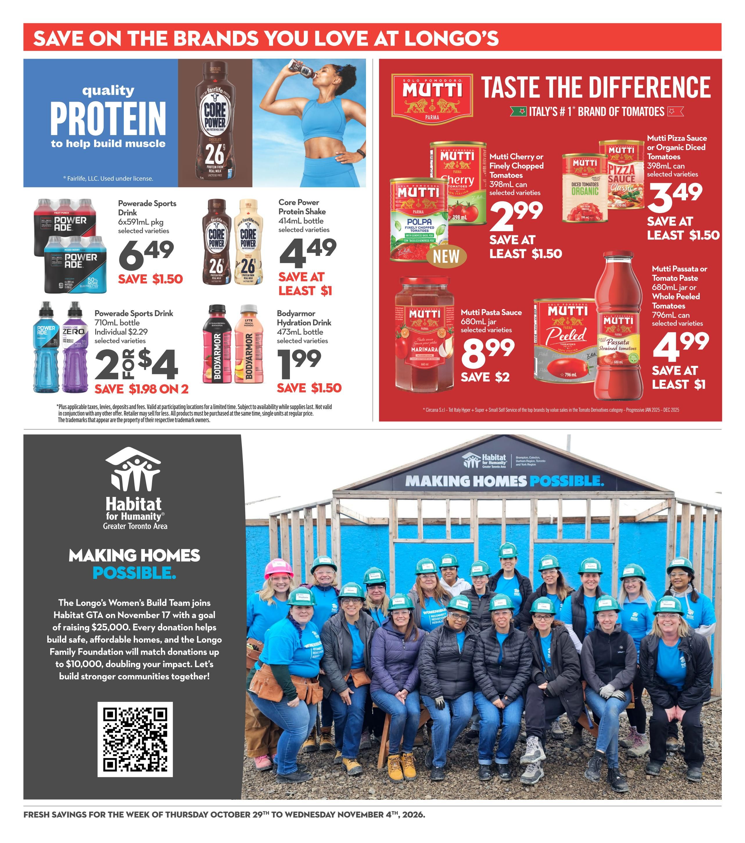 Longo's Flyer October 29 to November 4