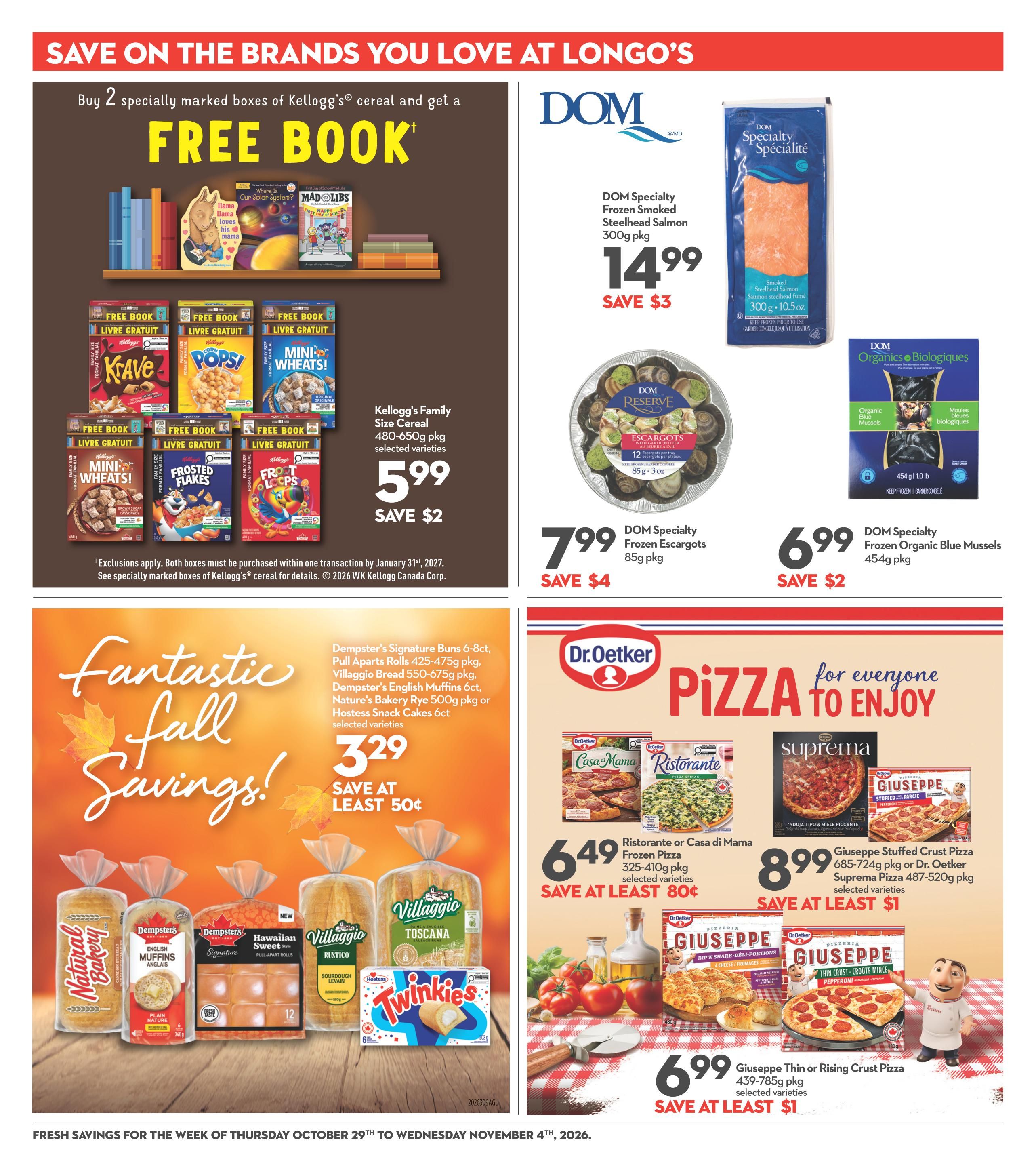 Longo's Flyer October 29 to November 4