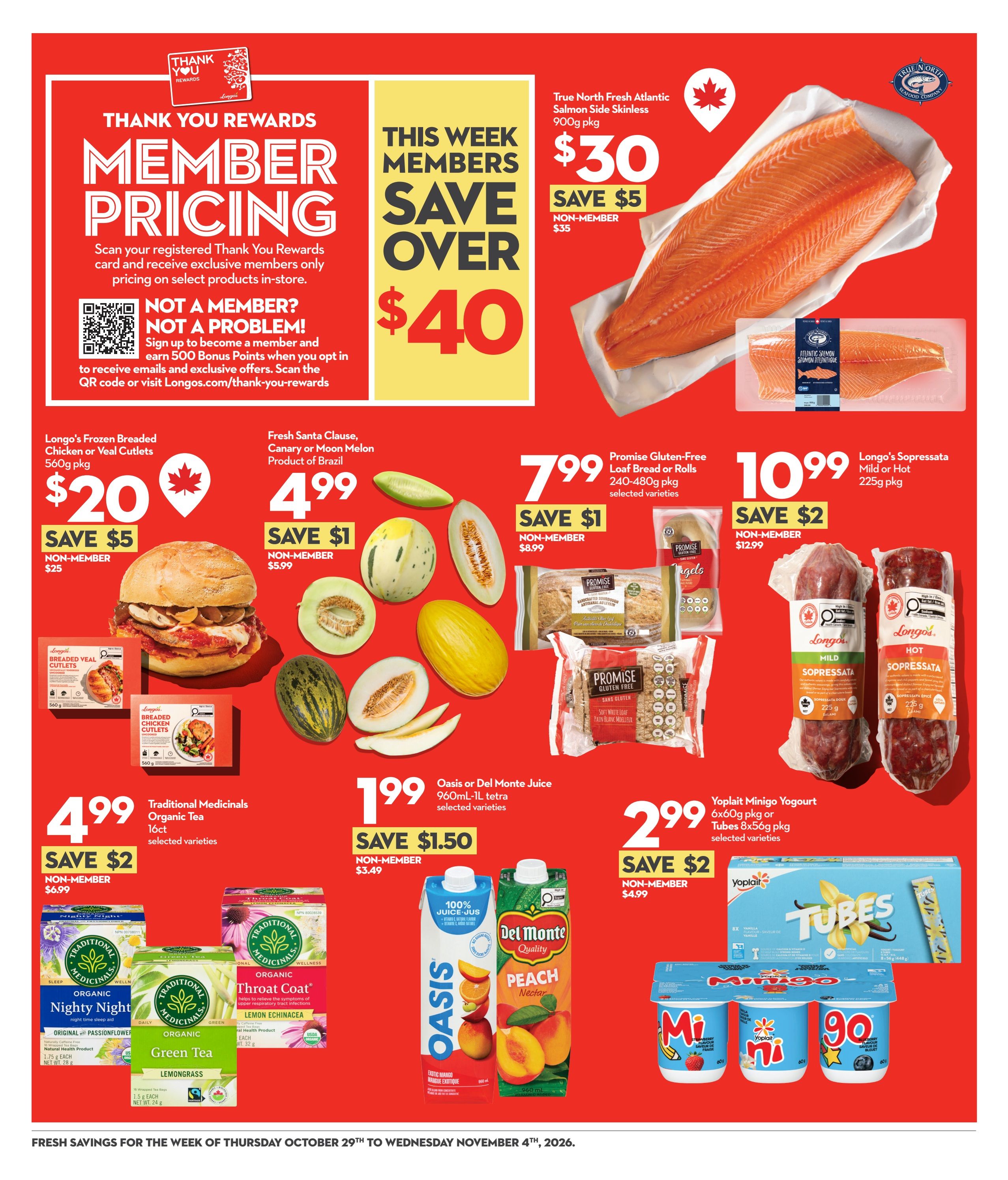 Longo's Flyer October 29 to November 4