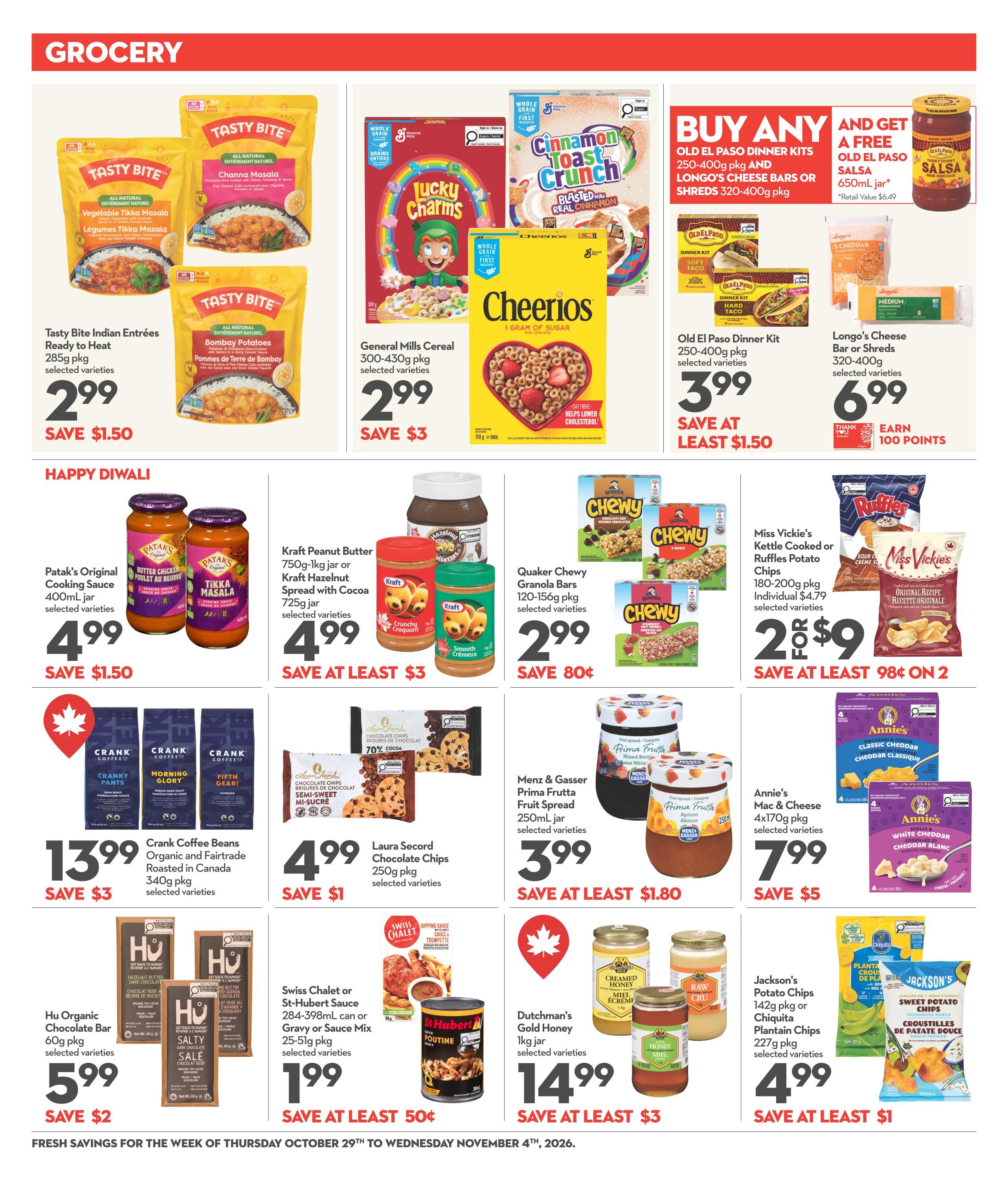 Longo's Flyer October 29 to November 4