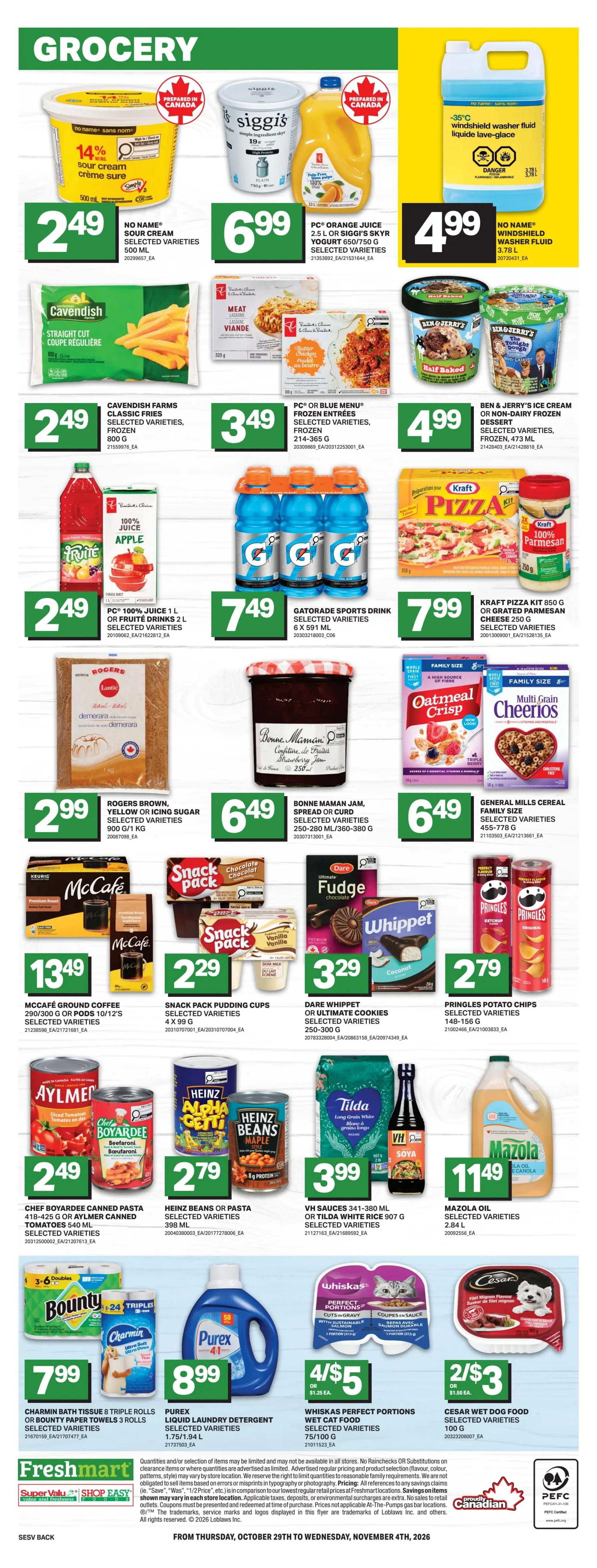 Freshmart (West) Flyer October 29 to November 4