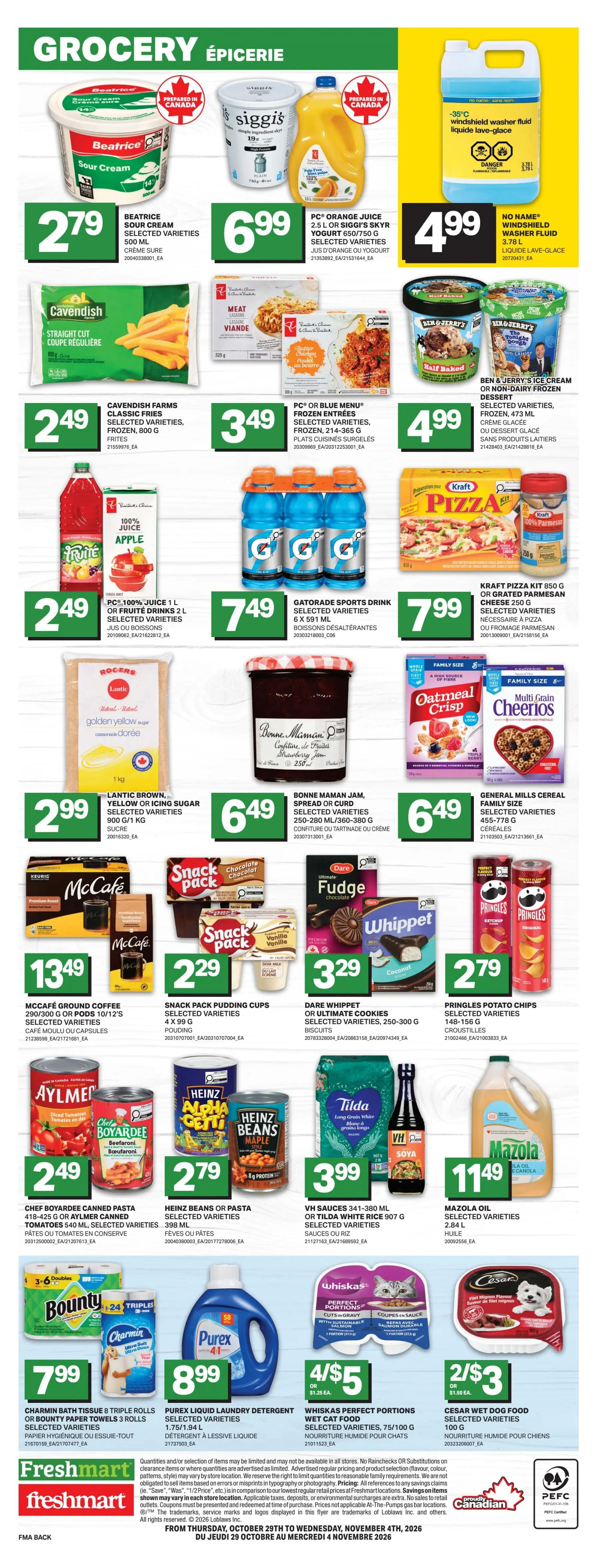 Freshmart (Atlantic) Flyer October 29 to November 4