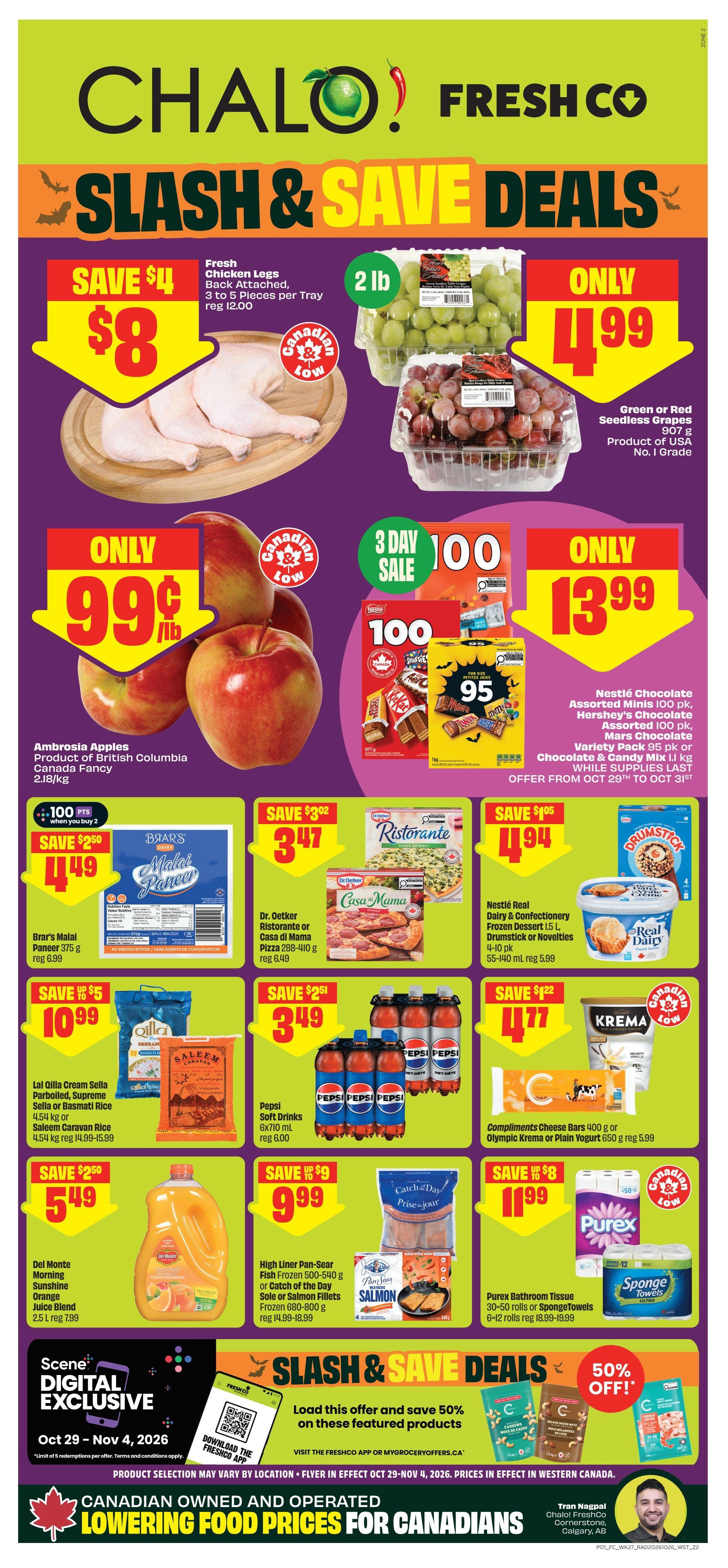 Chalo! FreshCo (West) Flyer October 29 to November 4